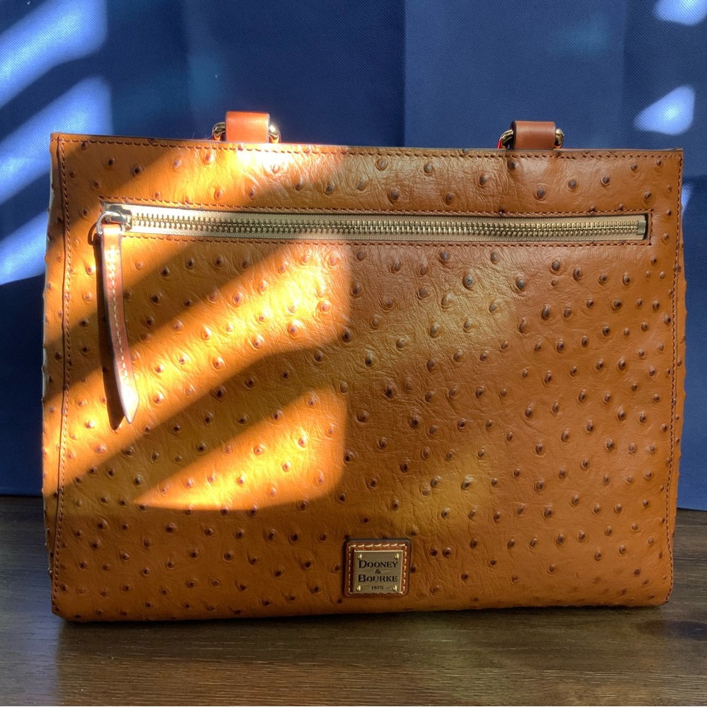 Dooney & Bourke Ostrich Collection Medium Satchel/Tote Bag